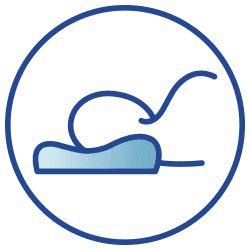 icon depicting sleep positioning